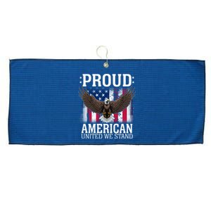 Proud American United We Stand Eagle Large Microfiber Waffle Golf Towel