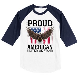 Proud American United We Stand Eagle Baseball Sleeve Shirt