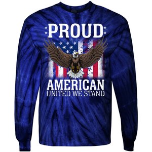 Proud American United We Stand Eagle Tie-Dye Long Sleeve Shirt