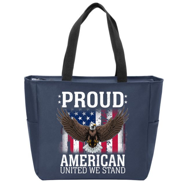 Proud American United We Stand Eagle Zip Tote Bag