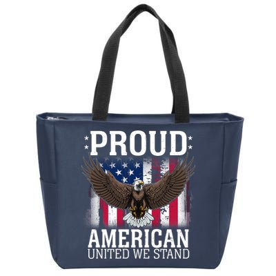 Proud American United We Stand Eagle Zip Tote Bag