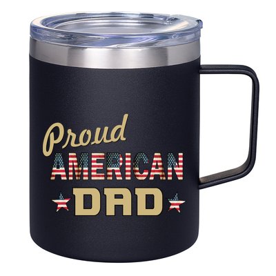 Proud Army Dad 12oz Stainless Steel Coffee Mug