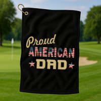 Proud Army Dad Golf Towel