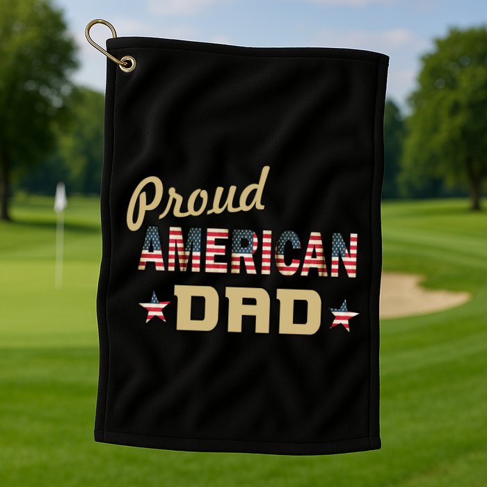 Proud Army Dad Golf Towel