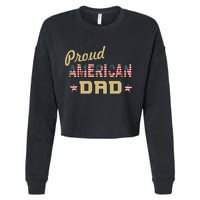 Proud Army Dad Cropped Pullover Crew