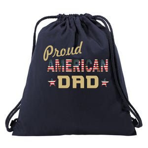 Proud Army Dad Drawstring Bag