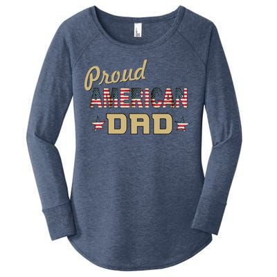 Proud Army Dad Women's Perfect Tri Tunic Long Sleeve Shirt