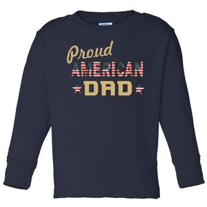 Proud Army Dad Toddler Long Sleeve Shirt