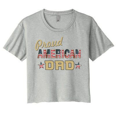 Proud Army Dad Women's Crop Top Tee