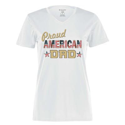 Proud Army Dad Women's Momentum V-Neck T-Shirt