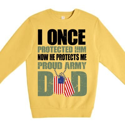 Proud Army Dad Of An American Soldier Premium Crewneck Sweatshirt