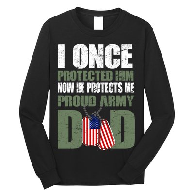 Proud Army Dad Of An American Soldier Long Sleeve Shirt