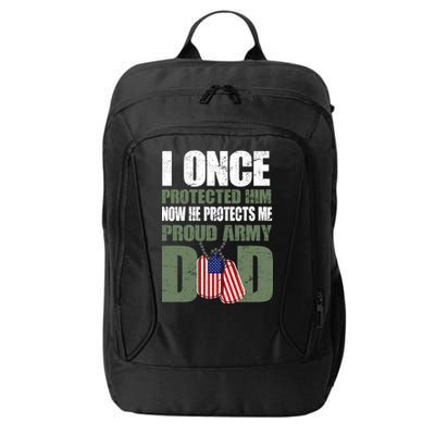 Proud Army Dad Of An American Soldier City Backpack