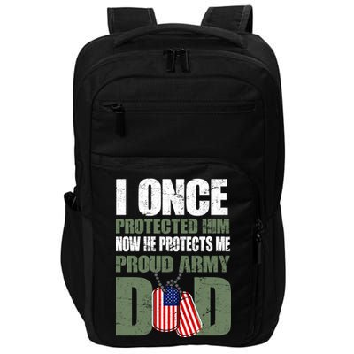 Proud Army Dad Of An American Soldier Impact Tech Backpack