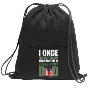 Proud Army Dad Of An American Soldier Sweatshirt Cinch Pack Bag