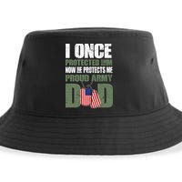 Proud Army Dad Of An American Soldier Sustainable Bucket Hat