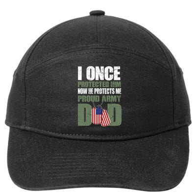 Proud Army Dad Of An American Soldier 7-Panel Snapback Hat
