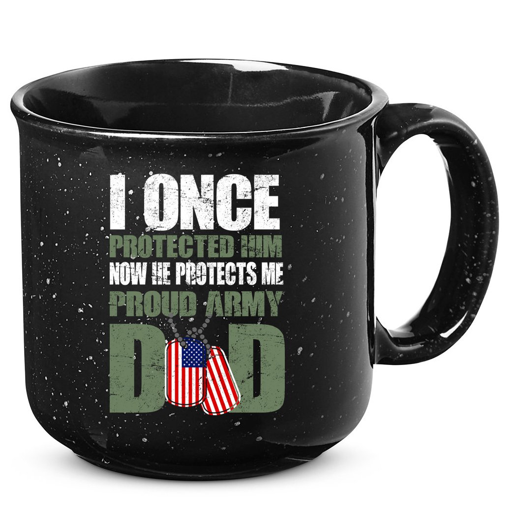 Proud Army Dad Of An American Soldier 15oz Campfire Ceramic Mug
