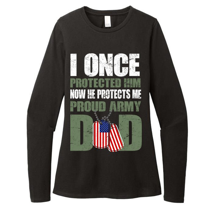 Proud Army Dad Of An American Soldier Womens CVC Long Sleeve Shirt