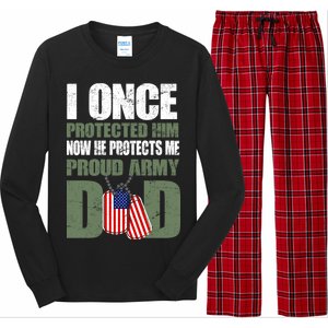 Proud Army Dad Of An American Soldier Long Sleeve Pajama Set