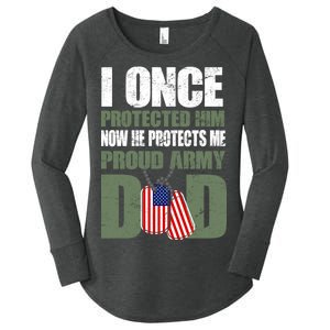 Proud Army Dad Of An American Soldier Women's Perfect Tri Tunic Long Sleeve Shirt