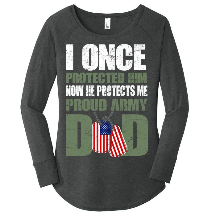 Proud Army Dad Of An American Soldier Women's Perfect Tri Tunic Long Sleeve Shirt