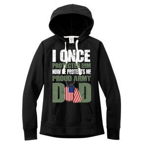 Proud Army Dad Of An American Soldier Women's Fleece Hoodie