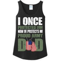 Proud Army Dad Of An American Soldier Ladies Essential Tank