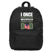 Proud Army Dad Of An American Soldier 16 in Basic Backpack