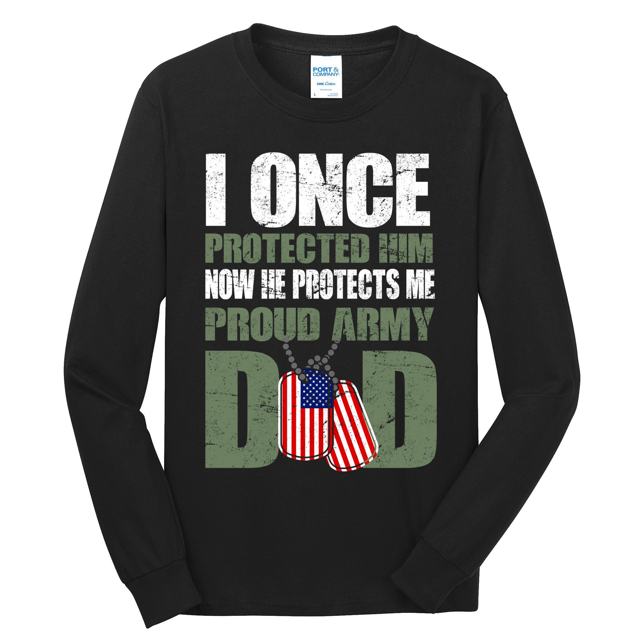 Proud Army Dad Of An American Soldier Tall Long Sleeve T-Shirt