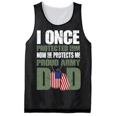 Proud Army Dad Of An American Soldier Mesh Reversible Basketball Jersey Tank