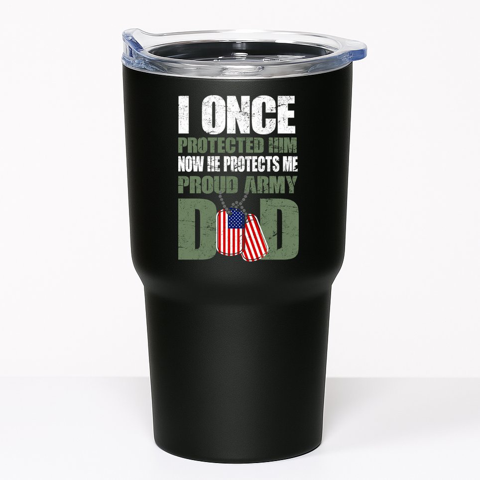Proud Army Dad Of An American Soldier Tumbler