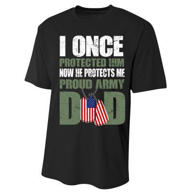 Proud Army Dad Of An American Soldier Performance Sprint T-Shirt