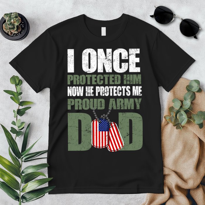 Proud Army Dad Of An American Soldier Premium T-Shirt
