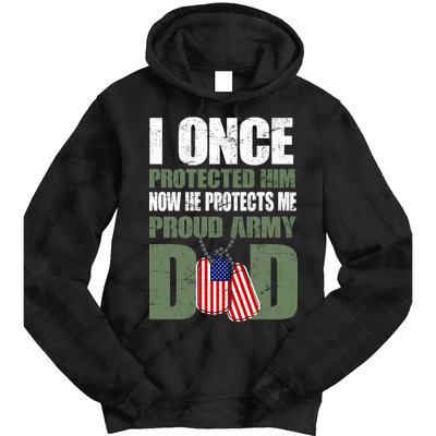 Proud Army Dad Of An American Soldier Tie Dye Hoodie