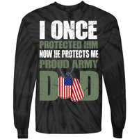 Proud Army Dad Of An American Soldier Tie-Dye Long Sleeve Shirt