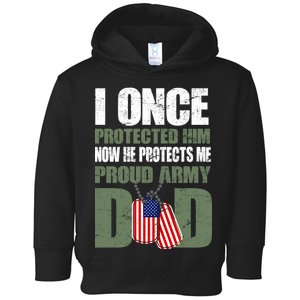 Proud Army Dad Of An American Soldier Toddler Hoodie