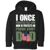 Proud Army Dad Of An American Soldier Toddler Hoodie