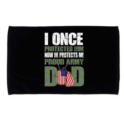 Proud Army Dad Of An American Soldier Microfiber Hand Towel