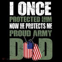 Proud Army Dad Of An American Soldier Womens T-Shirt