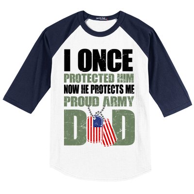 Proud Army Dad Of An American Soldier Baseball Sleeve Shirt