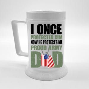 Proud Army Dad Of An American Soldier Beer Stein