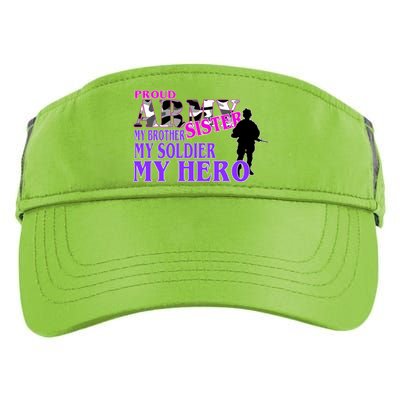 Proud Army Sister My Brother Soldier Hero Adult Drive Performance Visor