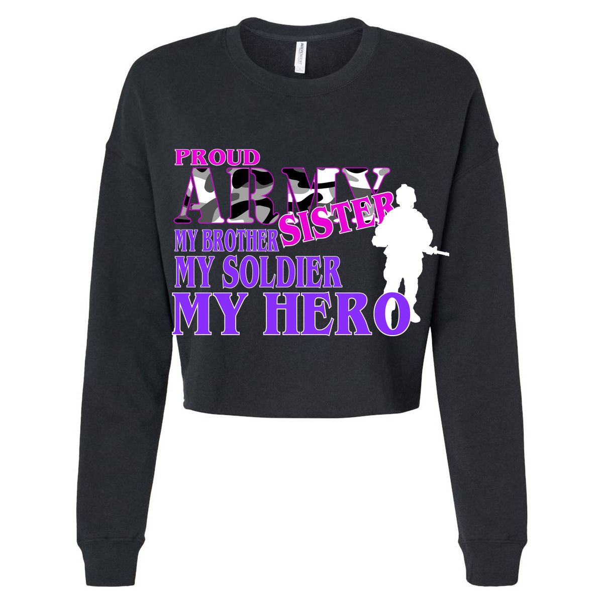 Proud Army Sister My Brother Soldier Hero 16 in Basic Backpack