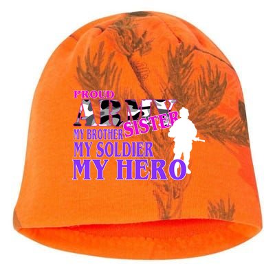 Proud Army Sister My Brother Soldier Hero Kati - Camo Knit Beanie