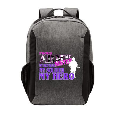 Proud Army Sister My Brother Soldier Hero Vector Backpack