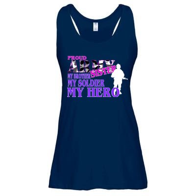 Proud Army Sister My Brother Soldier Hero Ladies Essential Flowy Tank