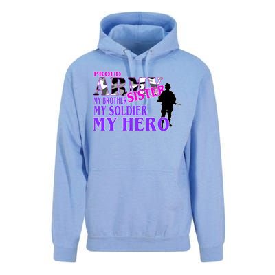 Proud Army Sister My Brother Soldier Hero Unisex Surf Hoodie