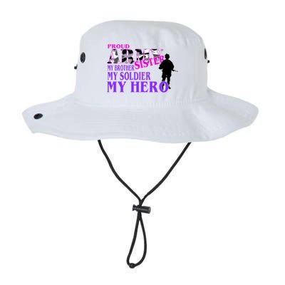 Proud Army Sister My Brother Soldier Hero Legacy Cool Fit Booney Bucket Hat