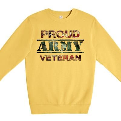 Proud Army Veteran Premium Crewneck Sweatshirt